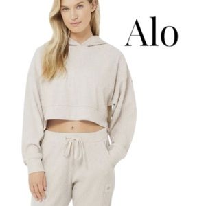 ALO Yoga Cream Track Pants & Joggers